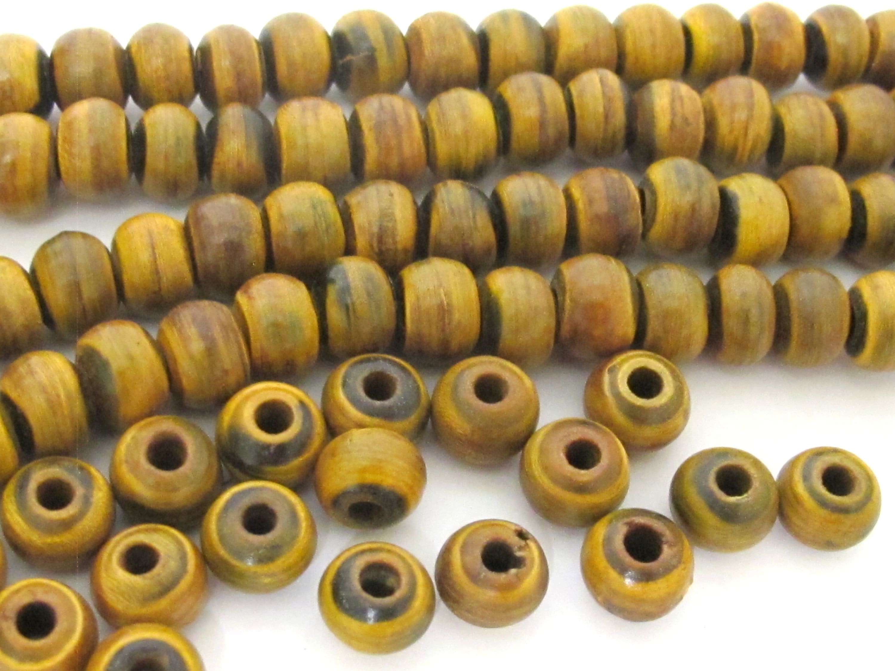 20 BEADS - Tibetan horn bone beads - ethnic nepal recycled horn beads rondelle shape 8 mm size nepal beads tibetan beads - ML129B
