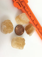4 BEADS - Tibetan gemstone beads rough raw citrine gemstone nugget beads nepalbeadshop - GM040K