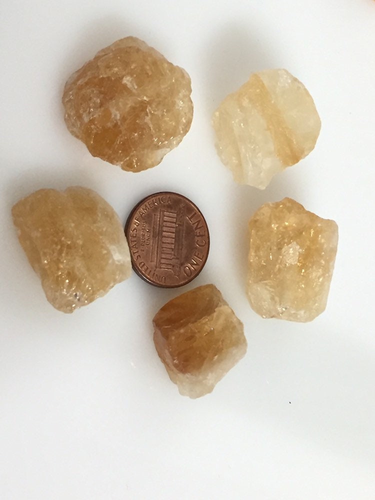 4 BEADS - Tibetan gemstone beads rough raw citrine gemstone nugget beads nepalbeadshop - GM040K