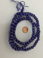 108 beads - Tibetan bone beads inlaid bone beads - 8 mm Tibetan blue color bone beads turquoise brass inlay beads - nepal ML125A