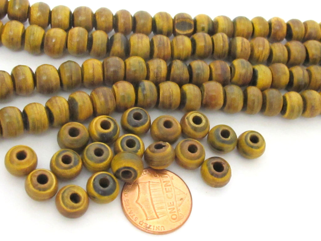 20 BEADS - Tibetan horn bone beads - ethnic nepal recycled horn beads rondelle shape 8 mm size nepal beads tibetan beads - ML129B