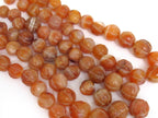5 beads - Old Nepal Himalayan Carnelian melon shape gemstone beads naga beads medium size 12 mm to 18 mm - GM026K