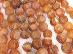 5 beads - Old Nepal Himalayan Carnelian melon shape gemstone beads naga beads medium size 12 mm to 18 mm - GM026K