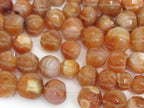 5 beads - Old Nepal Himalayan Carnelian melon shape gemstone beads naga beads medium size 12 mm to 18 mm - GM026K