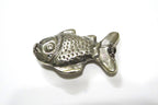 1 BEAD - Ethnic Tibetan silver repousse fish design beads Tibetan silver bead Nepal bead fish beads animal bead design-- BD420
