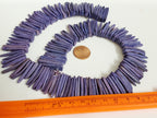 Purple color coconut sticks Full Strand 15 inches - 100 plus sticks - NB067K