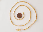 1 chain - 20 inches Gold color plated brass chain for jewelry necklace making supplies- SP004L
