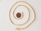 1 chain - 20 inches Gold color plated brass chain for jewelry necklace making supplies- SP004L