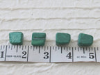 Malachite nugget beads - set of 4 - GM079