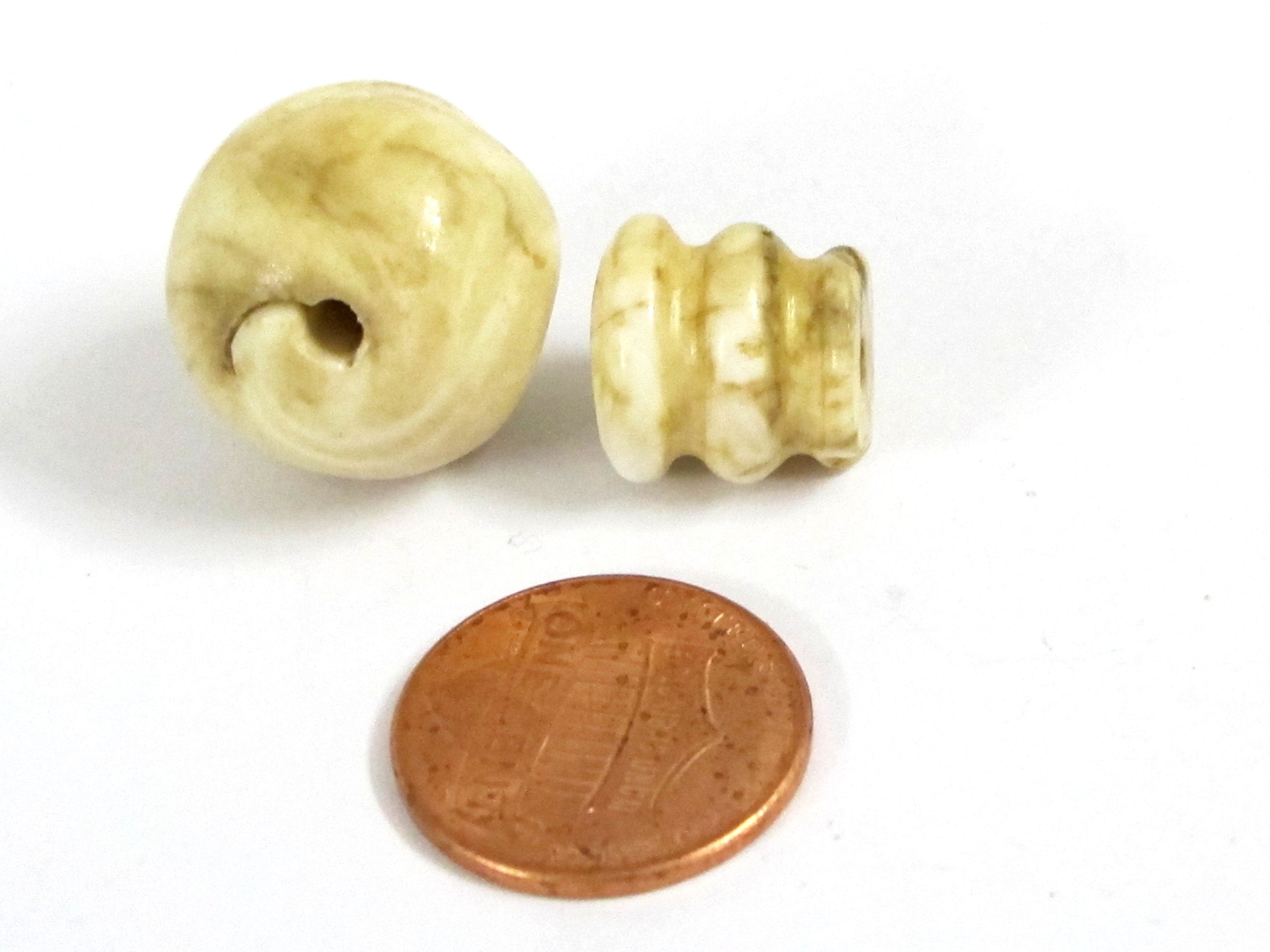 3 sets Guru Beads - shell 3 hole beads for mala making connector tibetan bead shell guru beads Nepal GB071s