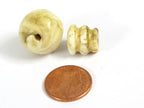 1 Guru Bead 3 hole shell bead for mala making connector tibetan bead shell guru beads Nepal nepalbeadshop - GB071