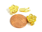 2 clasps - Gold tone plated rose flower box clasp single line LN0041A