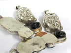 1 pendant - Special Sale Beautiful Buddha head pendant with etched agate dzi gemstone inlay Tibetan Nepal Buddha pendant - PM532E