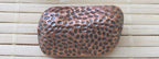 2 Copper tone peanut shell shaped large focal beads - BD203