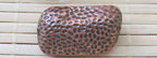 2 Copper tone peanut shell shaped large focal beads - BD203