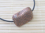 2 Copper tone peanut shell shaped large focal beads - BD203