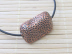 2 Copper tone peanut shell shaped large focal beads - BD203
