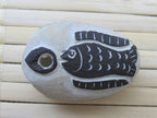 Tibetan Om fish reversible focal pendant bead-PB009