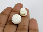1 Guru Bead shell 3 hole bead for mala making connector tibetan bead white color shell guru beads Nepal nepalbeadshop - GB070