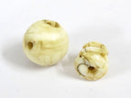 1 Guru Bead 3 hole shell bead for mala making connector tibetan bead shell guru beads Nepal nepalbeadshop - GB071