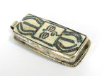 1 Tibetan Dorje Vajra Buddha eye pendant - Ethnic cream color Dorje Buddha eye pendant turquoise inlay Nepal bone pendant - PB016C