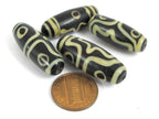 1 Bead - Tibetan agate dzi bead from Nepal - agate gemstone dzi bead - GM003K