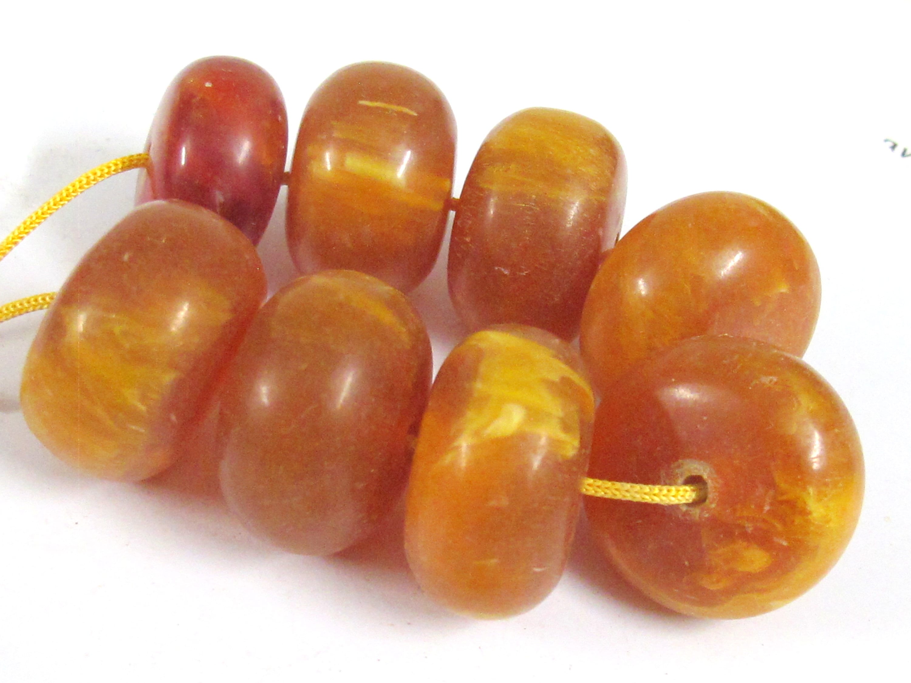 2 beads - Tibetan resin beads Large wide disc shape light weight Tibetan resin beads 27 -29 mm wide - BD664M