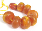 2 beads - Tibetan resin beads Large wide disc shape light weight Tibetan resin beads 27 -29 mm wide - BD664M