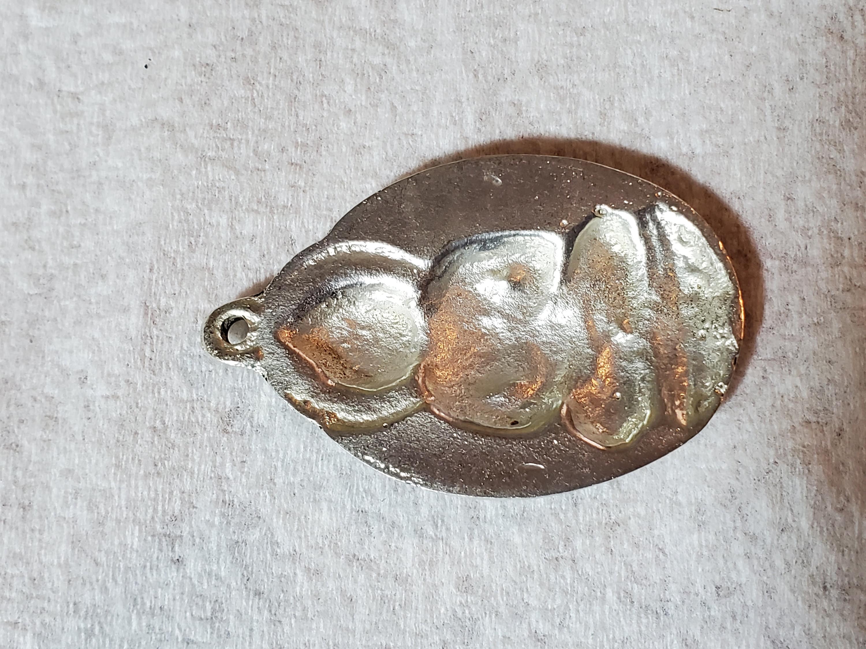 Gorgeous large size Oval shape Tibetan Buddha pendant antiqued silver finish Nepal - CP061