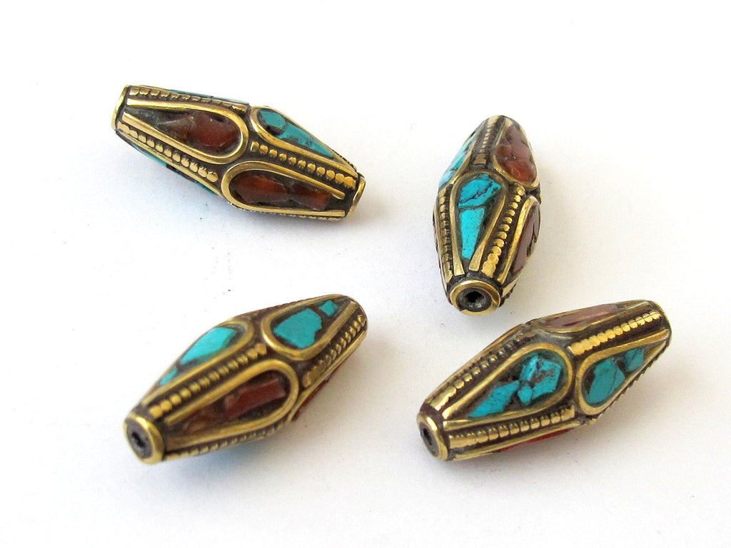 Beautiful Nepalese Beads - 2 beads-BD028