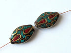 Focal Brass bead from nepal - 1 bead-BD042