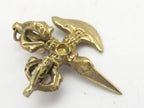 1 Pendant - Tibetan pendants brass phurba metal pendants Medium size Ethnic Phurba Vajra dagger brass pendant from Nepal - CP066s