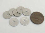 10 Beads - 316L stamped Stainless steel donut disc beads - BD645