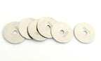 10 Beads - 316L stamped Stainless steel donut disc beads - BD645