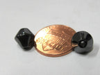 10 BEADS - Bicone shape 8 mm size Magnetic Hematite gemstone Beads - GM406
