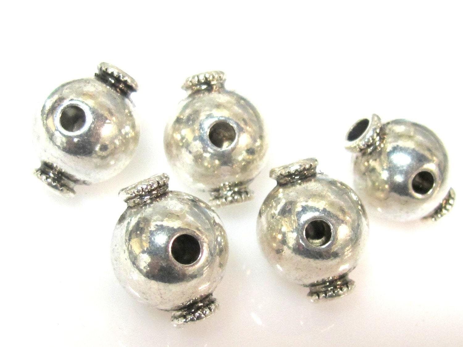 3 Guru beads - Tibetan large 3 hole Guru beads 14 mm x 18 mm - GB050