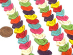 10 beads - mix colors bird shape howlite beads - GM205Ks