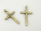 1 pendant - Small size Tibetan solid brass cross pendant - PM259D