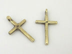 1 pendant - Small size Tibetan solid brass cross pendant - PM259D