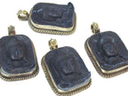 1 pendant - Tibetan blue color Buddha face pendant from Nepal - PS001D copyright Nepalbeadshop