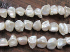 20 BEADS - Natural freshwater cultured pearl nugget beads - PL019