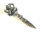 Stainless steel good quality four armed Ganesha lotus flower phurba pendant - PM557