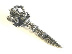 Stainless steel good quality four armed Ganesha lotus flower phurba pendant - PM557