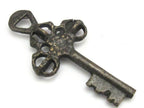 1 Pendant - Large antiqued finish Brass Key pendant - CP060