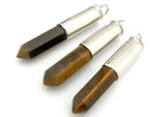 1 Pendant - Tigers eye gemstone bullet pendant - PM329A