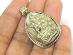 1 Pendant - Tibetan seated on lotus meditating Buddha pendant from Nepal - PM597C