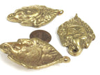 Ganesha Pendant - Shri Ganesha hindu lord Ganesha brass pendant jewelry supply Ganpati Ganeshji Ganesh solid brass pendent Nepal - CP141