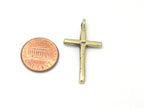 1 pendant - Small size Tibetan solid brass cross pendant - PM259D