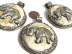 1 pendant - Elephant pendant - Ethnic tribal Tibetan elephant jewelry pendant naga conch shell elephant pendants Nepal pendants - PM406KE