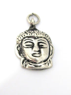 1 Pendant - Small Tibetan silver Buddha face pendant from Nepal - CP107